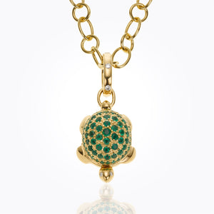 18K Small Turtle Locket