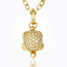Load image into Gallery viewer, 18K Small Turtle Locket