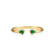 Load image into Gallery viewer, Faceted Emerald/Diamond