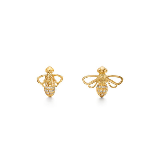 18K Bee Earrings