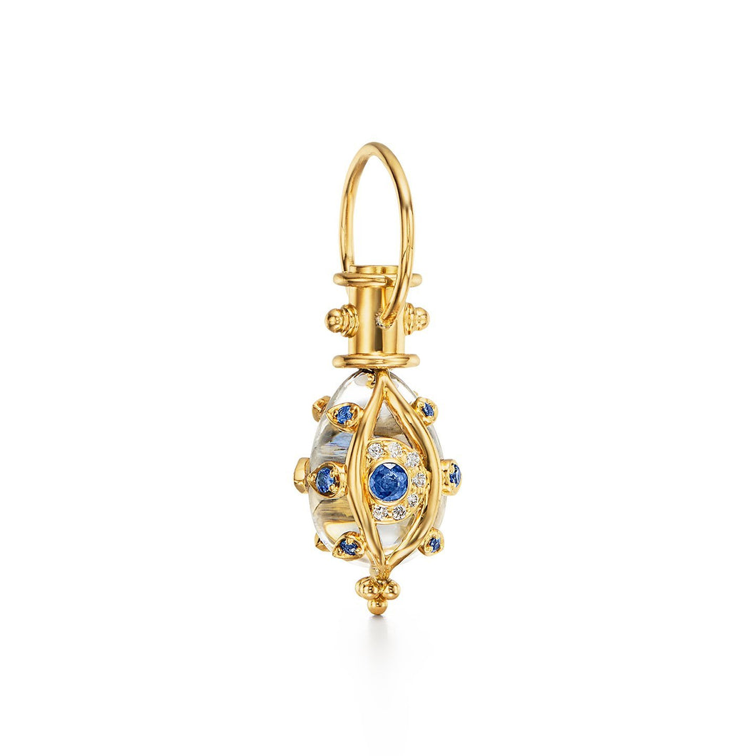 18K Evil Eyelash Amulet