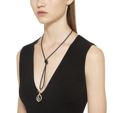 Load image into Gallery viewer, 18K Black Leather Cord