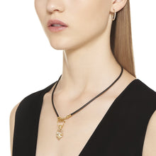 Load image into Gallery viewer, 18K Black Leather Cord